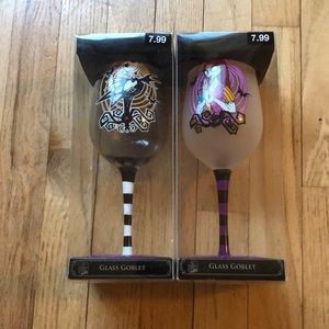Nightmare before Christ glass goblets